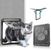 53a38e7391da2924 Pet Door New Safe Lockable Magnetic Screen Outdoor Dogs Cats Window Gate House Enter Freely Fashion Pretty Garden Easy Install