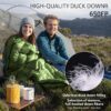 Naturehike Ultralight Backpacking Down Sleeping Bag for Adults, 650 Fill Power Sleeping Bag for 42/52℉, 20oz Compact Lightweight Sleeping Bags for Hiking Camping 3 Seasons
