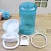 53b9fc729ce52899 Pet Feeder Automatic,Bird Hamster Small Animal Feeder, Automatic Feeding Device Dispenser for Hamster Bird Pigeon Parrots Mini Hedgehog with Holder (5.90x2.83x6.10in)