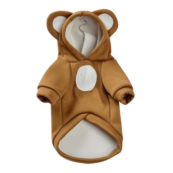 Winter Warm Clothes Cute Plush Coat Hoodies Pet Costume Jacket For Puppy Cat French Bulldog Chihuahua Small Dog Clothing