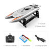 2.4G Radio Rc 30Km/h Racing Boat High Speed Speedboat 20Mins Battery 2 Ch Dual Motor Waterproof Remote Control Ship Toy Boy