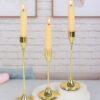 54028a25f42c5ca8 3Pcs/Set European Style Metal Holders Fashion Wedding Table Candle Stand Exquisite Candlestick Christmas Tabl