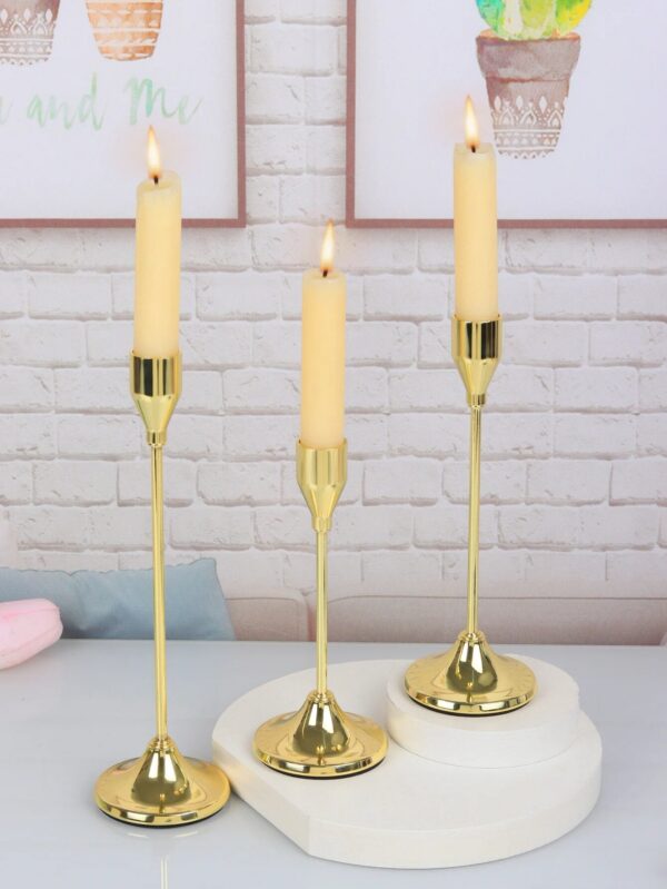 54028a25f42c5ca8 3Pcs/Set European Style Metal Holders Fashion Wedding Table Candle Stand Exquisite Candlestick Christmas Tabl
