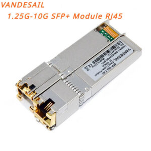 5412b2e6e4f2665e VANDESAIL SFP+ Module RJ45 10G Switch Gbic Connector SFP Copper RJ45 Module | Gigabit Ethernet Port | Adapter