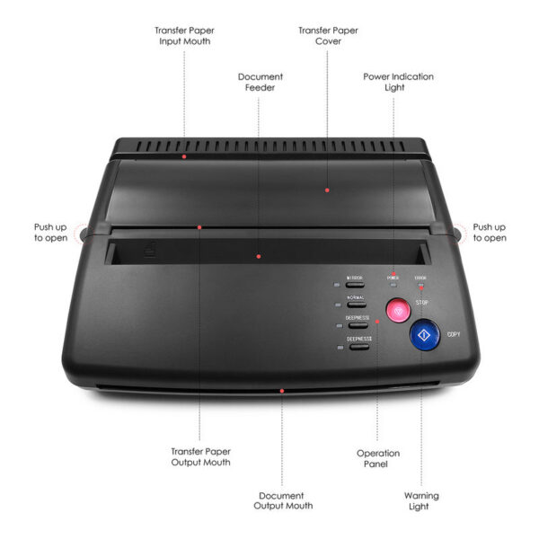 541ae5044586425d hine Stencils Device Cer Printer Drawing Thermal Tools Tattoo Photos Transfer Paper Copy For beginner