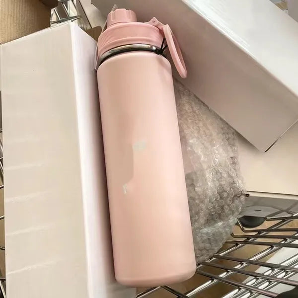 54207f64d05e601c 710ml Lu Insulated Sports Bottle Water Bottles Stainless Steel Pure Titanium Vacuum Portable Leakproof Outdoor Cup