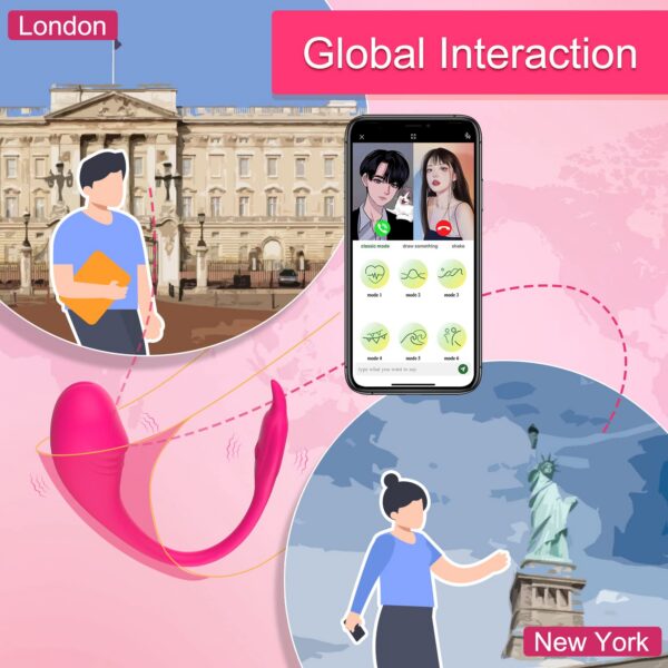 5420852e581635a1 Adult Sex Toys Wearable Panty Couple Vibrator Dildo 10 Vibrations, Long Distance Vibe Rechargeable Vibrating Panties with APP Control, G spot Clit Stimulator for Women