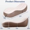 DIMAR GARDEN Inflatable Couch Wavy Air Sofa Inflatable Chaise Lounger for Indoor and Outdoor