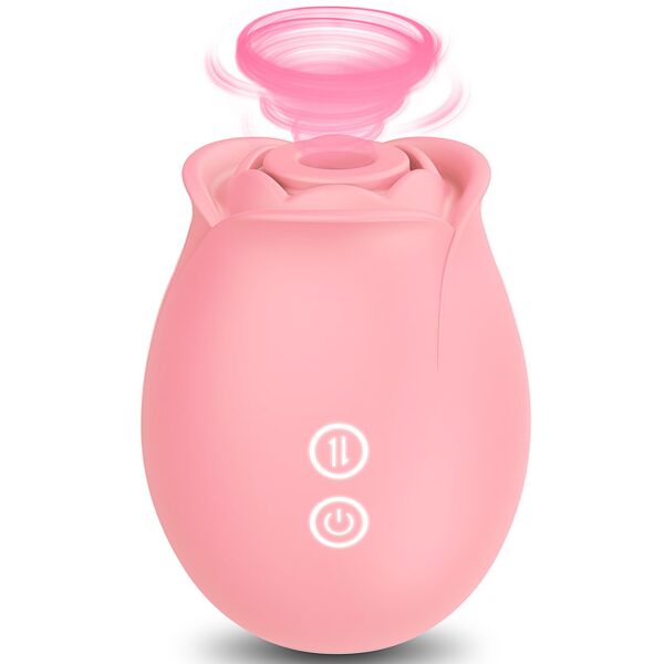 Toy Women-Allovü Sucking Clitoral Nipple Stimulator with 18 Modes, G-spot Dildo Vibrator Rose Sucker, Personal Massager for Women Female Couples Adult Sex Games