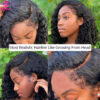 5448c04ea3b7f9b2 Kinky Curly Edged Short 13x4 Transparent Lace Front Wigs For Women Human Hair Remy 4x4 Closure Soft Bob Wig