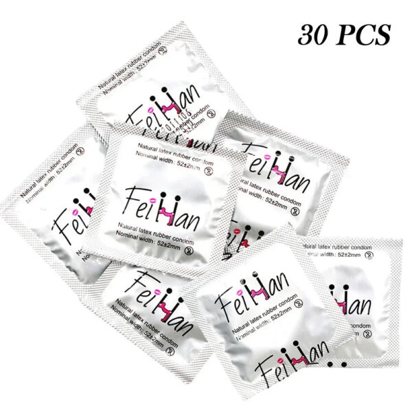Hyaluronic Acid Condom Cock Penis Sleeve Natural Latex Lubrication Ultra Thin Condom Contraception Supplies Adults Sex Toy 성인용품