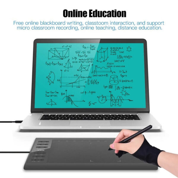 545003f95489e5dc 10x6 Inch Professional Graphics Drawing Tablet 12 Express Keys with Windows for Painting Designing One Course