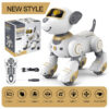 545e0b0f1566956b Funny RC Robot Electronic Dog Stunt Dog Voice Command Programmable Touch-sense Music Song Robot Dog Pink Toys for Girls Gift
