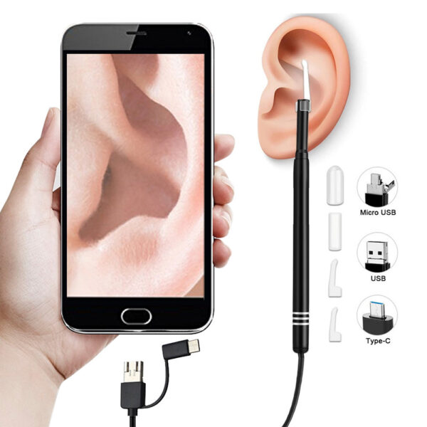 Smart Visual Medico Otoscopio Cleaner Endoscope Earpick Camera Wax Remover Tool Picker Ear Stick beleza e saude