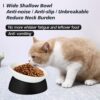 548416af51b08b9e 2Pcs Cat Bowls Elevated Cat Food Bowl Adjustable Cat Dish Anti-Slip and Anti-Noise Raised Cat Bowl Protecting Pet’s Spine Thickened Plastic Bowl Suitable for Indoor Cats, 17 Oz
