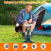 Camping Stove Propane, Portable Backpacking Cooker with Single Burner, Adjustable Flame, Foldable Base, Camp Stove Kit for Outdoor Cooking, Hiking, Emergency Essential (Fuel not Included)