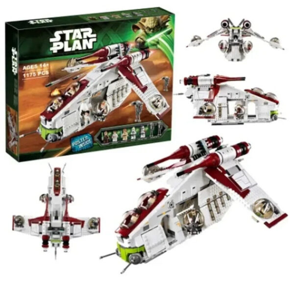 54aa0e57624ef0ab 1175Pcs Staredamp Republic Gunship & Wars Building Blocks 75021 Bricks Toys for Children Compatible with 05041