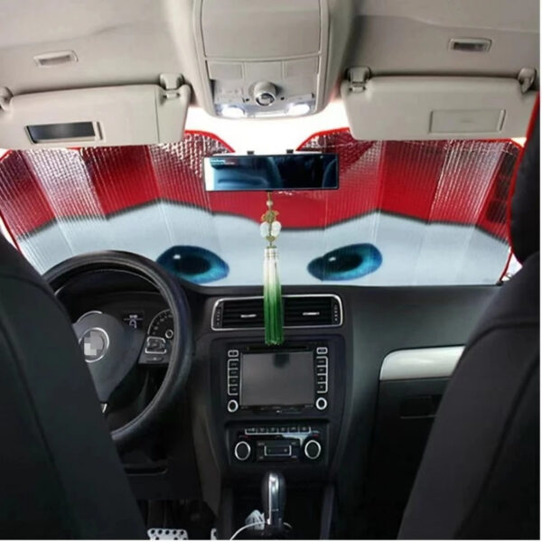 Solar Protection 4 Colors Eyes Heated Windshield Sunshade Car Window Windscreen Cover Shade Auto Sun Visor Car-covers