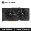 54b7c866a9796672 MLLSE AMD RX 8GB 2048SP Gaming Graphics GDDR5 256Bit PCI-E 3.0 ×16 8Pin Radeon GPU Rx 580 Card Placa De Video