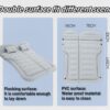 SUV Air Mattress Car Bed Inflatable Mattress for Truck Backseat - Portable Air Mattress with Flocking Surface and Pillows Foldable Air Bed for Home Tent Camping Travel - Grey