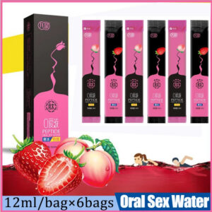 54c0d32de7e7dde4 6pcs Oral Sex Water Lubricante Sexual Strawberry Peach Flavor Ice Fire Sex Toys Water Based Lubricant Gel for Women Men Couples