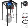 SKOK High Pressure 1/2/3 Burners Propane Camping Stove, Propane Burners for Outdoor Cooking