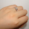 CC Jewelry Fashion Rings For Women Sier Color Simple Design Princess Square Wedding Engagement Bijoux Drop Shipping CC631