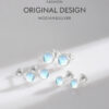 54ca81e457f1f5d9 Modian 925 Sterling Silver Round Exquisite Moonstone 4 5 6 MM Stud Earrings Platinum Plated Charm Ear Studs For Women Jewelry