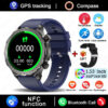 54d91cfab12f0acf New GPS Track Smart Watch Men AMOLED HD Screen Outdoor Sports Fitness Heart Rate NFC IP68 Waterproof Bluetooth Call Smart Watch
