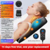 54dda010a07ee78d JAIYORL Electric Massage Neck Pillow Shiatsu Head Cervical Ttraction Body Back Waist Massager Car with Heating Vibrating Massage