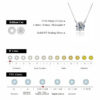 54e6943acb596f14 ALIZERO 3.0ct VVS1 D Color Moissanite Necklace For Women Fine Jewelry with GRA 925 Sterling Sliver Chain Plated 18k White Gold