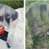551ed07be36a169a Semetall Camping Stove Windscreen 10 Plates Folding Outdoor Stove Windscreen Aluminum Camping Stove Windshield with Carrying bag-1Pack(3.3"W*9.5"L)