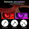 Car Hub Lamp RGB Kit Waterproof LED Strip Light APP/Remote Control Car Wheel Ring Neon Light Strip Colorful Adjustable Hub