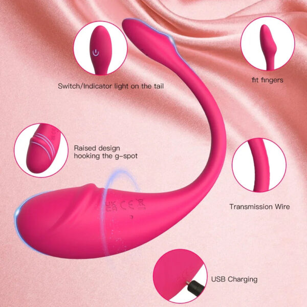 5533bb2cbef555a9 Wireless APP Remote Egg Vibrators Sex Toys For Women Wearable Vibrating Kegel Vagina Ball Bluetooth G Spot Anal Dildo Vibrator