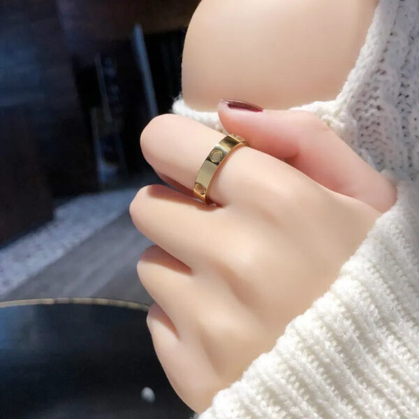 553b366d47efa45b Classics Love Ring designer women 4mm 5mm 6mm ring Gold Plated With diamonds Designer for lovers Wedding rings Anniversary Jewelry gift with box