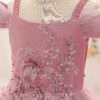 555d5185c20aeb6d Elegant Teen Girls Birthday Party Princess Lace Appliques Bridesmaid Flower Dress for Wedding Kids Formal Prom Long Gown