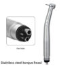 2/4 Holes Azdent Dental LED High Speed Handpiece E-generator Integrated Standard Head Push Button 3 Water Spray JD008A-SP