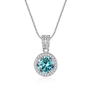 BIJOX STORY Moissanite Diamond Pendant Necklaces For Women Sterling Sier Chain Trending Iced Bling Wedding Jewelry