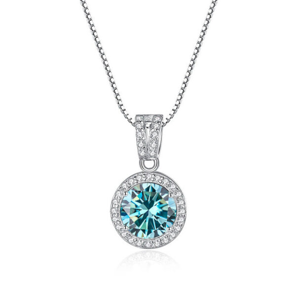 55670fa05bba4258 BIJOX STORY Moissanite Diamond Pendant Necklaces For Women Sterling Sier Chain Trending Iced Bling Wedding Jewelry