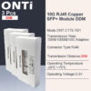 ONTi 10G RJ45 Copper SFP+ Module 10GBase-Tx Ethernet Fiber Optic FTTH Compatible with Cisco/Mikrotik Switch 30m / 80m