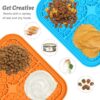 MateeyLife 3PCS Lick Mat for Dogs and Cats with Suction Cups, Dog Lick Mat for Anxiety Relief, Dog Toys to Keep Them Busy, Dog Enrichment Toys for Bathing, Cat Peanut Butter Lick Pad for Boredom