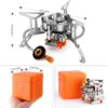 5597e17c47834208 Odoland 6800W Windproof Camping Gas Stove, Portable Outdoor Camping Furnace, Folding Wild Camp Gas Burner, Backpacking Stove Suitable for Hiking, Camping, Trekking and Picnic