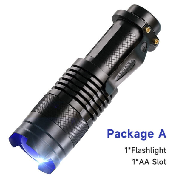 5597effd1901e532 UV LED Flashlight Portable Blacklight 395nm Wavelength Violet Light Pet Urine Scorpion Feminine Hygiene Detector Torch