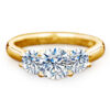 55c30a5c6886b95c Yellow Gold Moissanite Rings for Women Total Is 2ct D Color VVS1Eternity Engagement Jewelry With Certificate Original Trend Gift