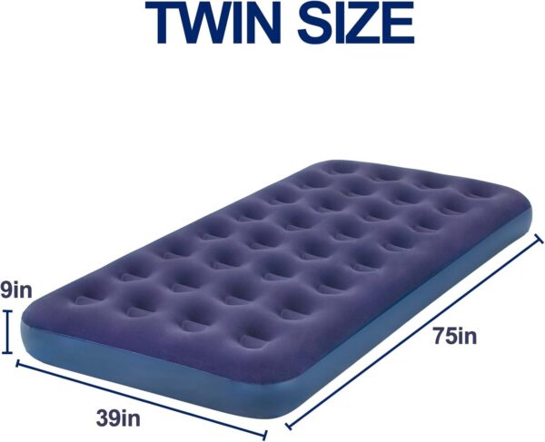 55c8e1cf52ee5a90 Twin Size Air Mattress Inflatable Bed for Camping & Home, Blow Up Sleeping Pad