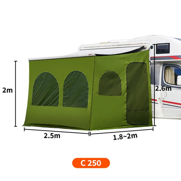 55d06dab790666fc Caravan Awning Tent RV Screen Room Family Room Camper Privacy Room Sunshade Campervan Tent Outdoor Camping Shelter