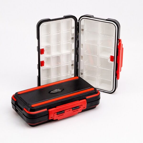 Waterproof Fishing Tackle Double Sided Opening and Closing Bait Tool Storage Box Multifunctional Goods