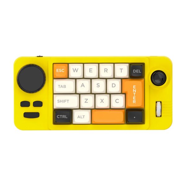 55e9ecaea76dc34f Programmable Wired Mechanical Keyboard with Volume Scroll Wheel,Game Joystick 19Key Hot-Swappable Number Keypad for Win8/10/Mac