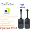 55eec6cfdb1c1751 2pcs EC33 4G+2G GPS tracker with 300mAh battery TrackerKing The smallest tracker Relay GPS Rastreador GPS J16 Acc Alarm