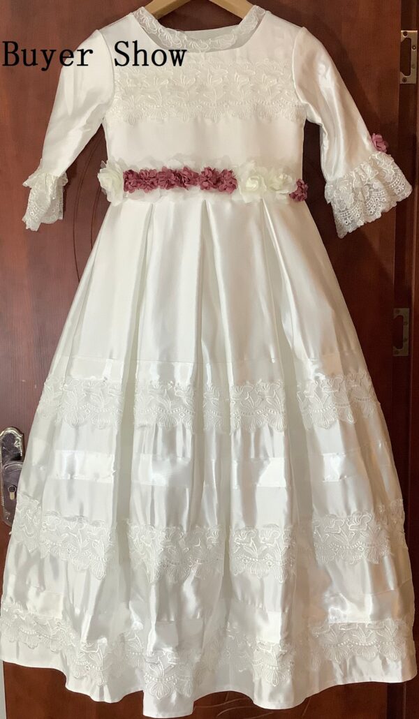 Kids Flower For Wedding First Communion Dresses Lace Ruffles Girls Pageant Gowns Children Prom Christening Dress